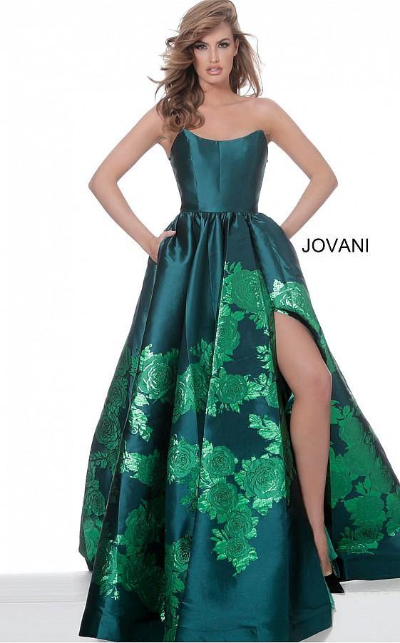 Jovani Prom Long Strapless Ball Gown 02038 - The Dress Outlet