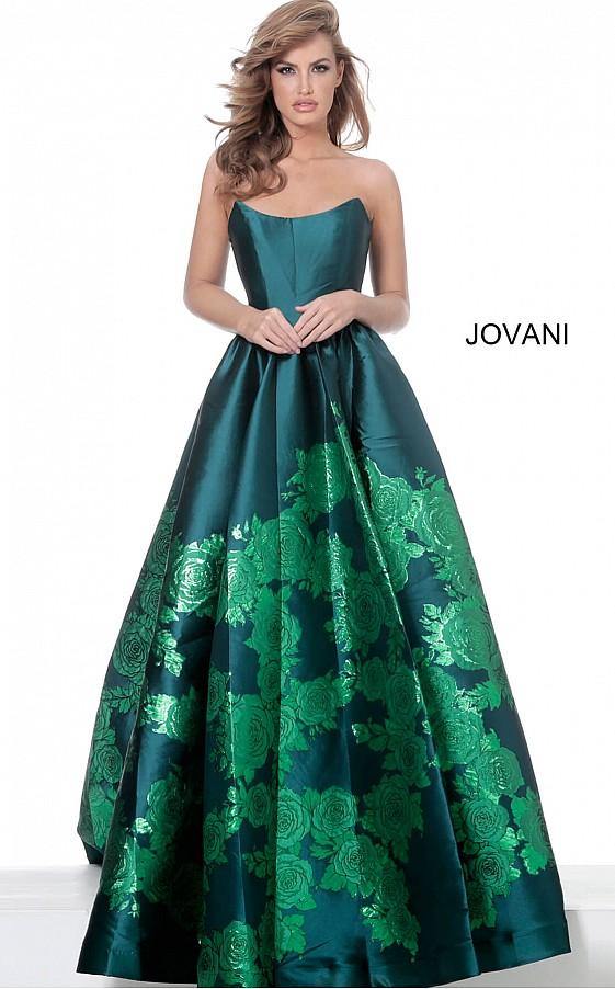 Jovani Prom Long Strapless Ball Gown 02038 - The Dress Outlet