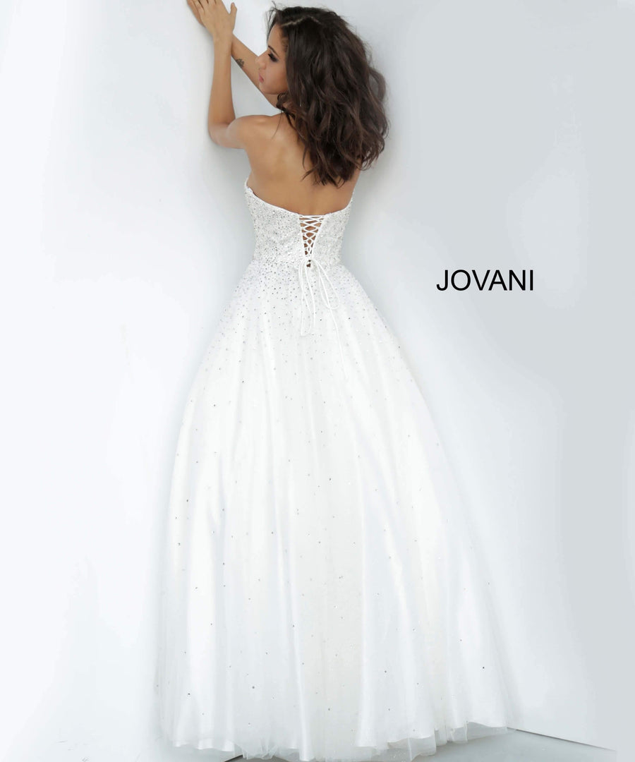 Jovani Prom Long Strapless Ball Gown 65664 65664 - The Dress Outlet