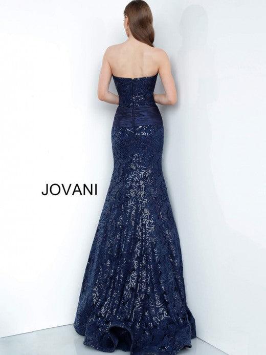 Jovani Prom Long Strapless Evening Formal Gown 62939 - The Dress Outlet