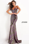 Jovani Prom Long Strapless Formal Dress 04155 - The Dress Outlet