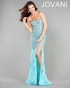 Jovani Prom Long Strapless Formal Evening Gown 4247 - The Dress Outlet