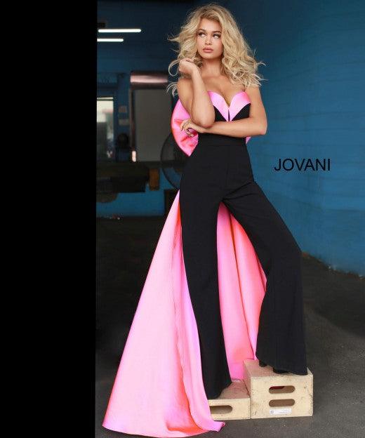 Jovani Prom Long Strapless Formal Jumpsuit 8008 - The Dress Outlet