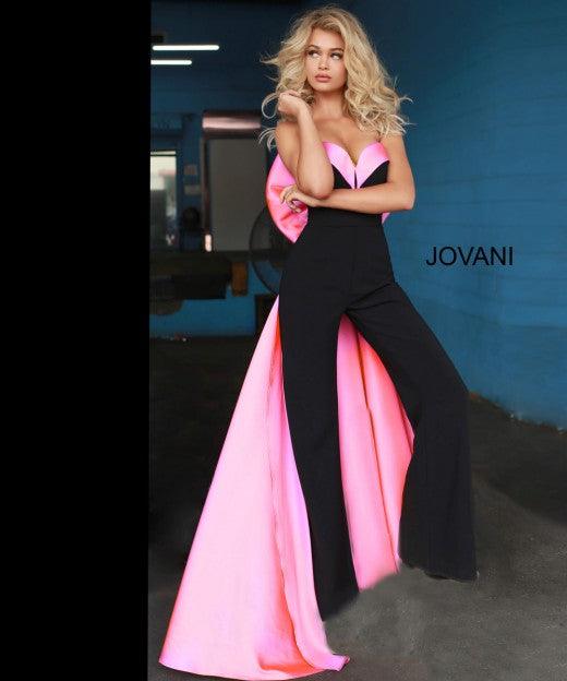 Jovani Prom Long Strapless Formal Jumpsuit 8008 - The Dress Outlet