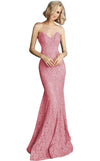 Jovani Prom Long Strapless Formal Lace Dress 37334 - The Dress Outlet