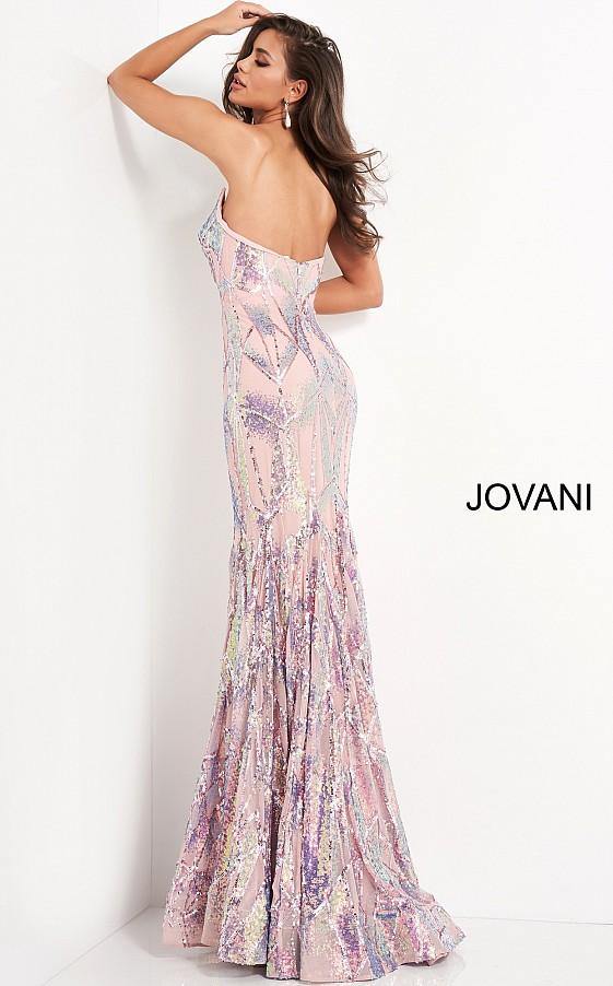 Jovani Prom Long Strapless Fitted Mermaid Gown 05100 - The Dress Outlet