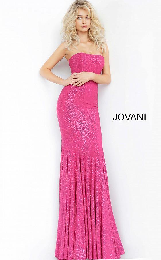 Jovani Prom Long Strapless Fitted Mermaid Gown 1121 - The Dress Outlet