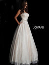 Jovani Prom Long Strapless Glitter Ball Gown 66955 - The Dress Outlet