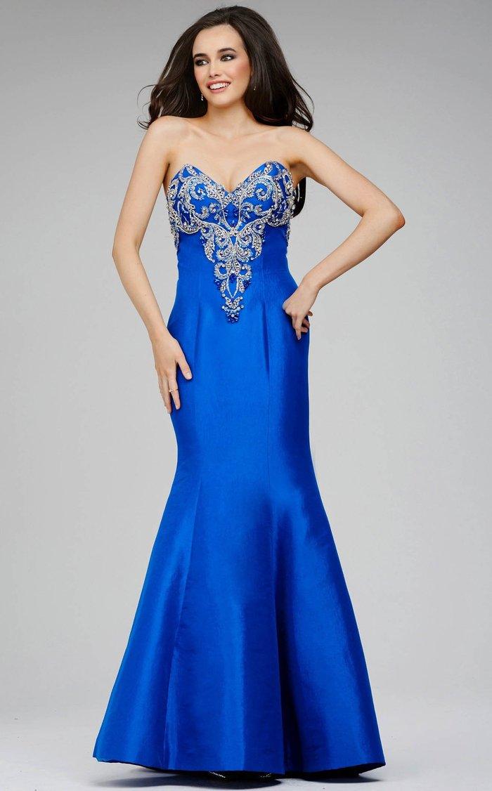 Jovani Prom Long Strapless Mermaid Dress 20890 - The Dress Outlet