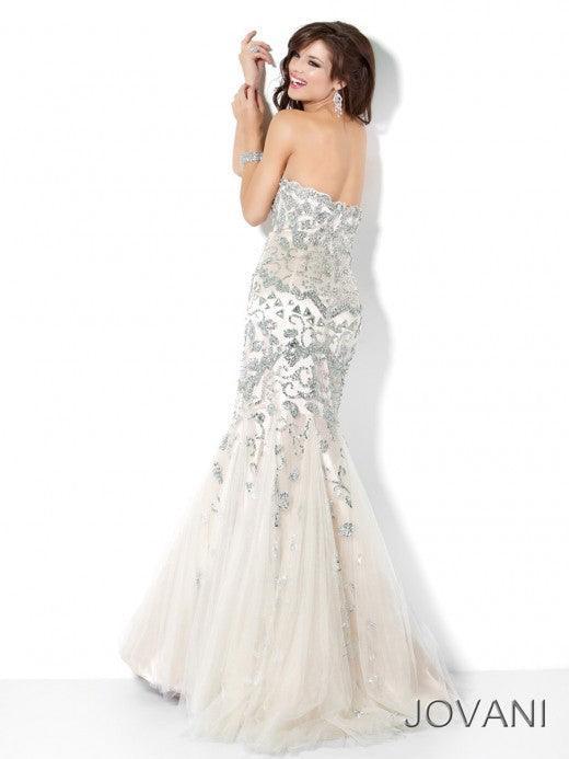 Jovani Prom Long Strapless Mermaid Formal Gown Sale 3008A - The Dress Outlet