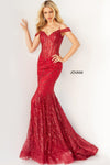 Jovani Prom Off Shoulder Long Formal Gown 05838 - The Dress Outlet