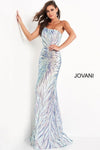 Jovani Prom One Shoulder Long Formal Gown 05664 - The Dress Outlet