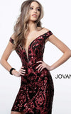 Jovani Prom Short Off Shoulder Cocktail Dress 2666 - The Dress Outlet