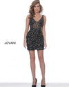 Jovani Prom Short Sleeveless Beaded Dress 3960 - The Dress Outlet