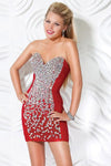 Jovani Prom Short Strapless Cocktail Dress 3645 - The Dress Outlet