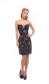 Jovani Prom Short Strapless Cocktail Dress 4607 - The Dress Outlet