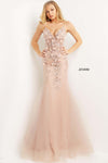 Jovani Prom Spaghetti Strap Long Mermaid Gown 05839 - The Dress Outlet