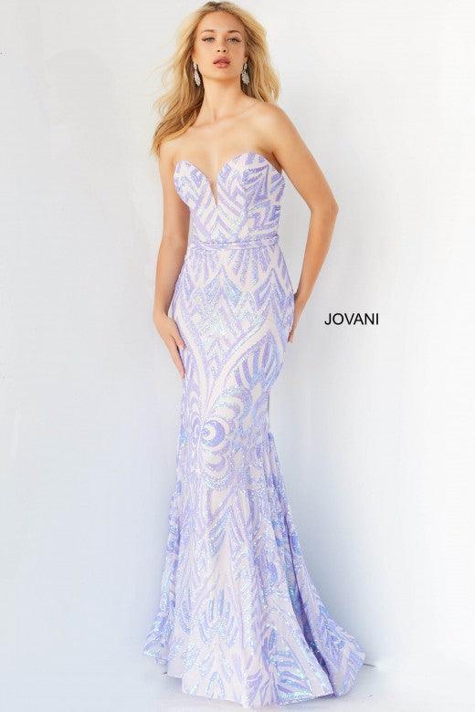 Jovani Prom Strapless Long Fitted Dress 03445 - The Dress Outlet