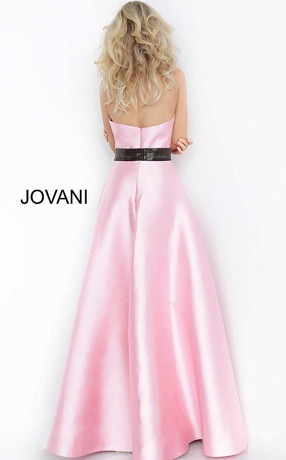 Jovani Prom Strapless Mikado Jumpsuit 1799 - The Dress Outlet