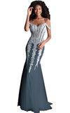 Jovani Sequin Long Fitted Evening Gown 51115 - The Dress Outlet