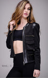 Jovani Sheer Back Contemporary Jacket M116 - The Dress Outlet