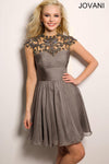 Jovani Short Homecoming Cocktail Chiffon Dress 21977 - The Dress Outlet