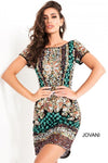 Jovani Short Homecoming Multi Cocktail Dress 2663 - The Dress Outlet