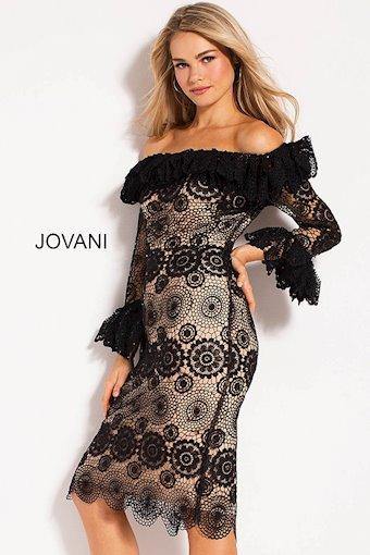 Jovani Short Off Shoulder Cocktail Dress M58447 - The Dress Outlet