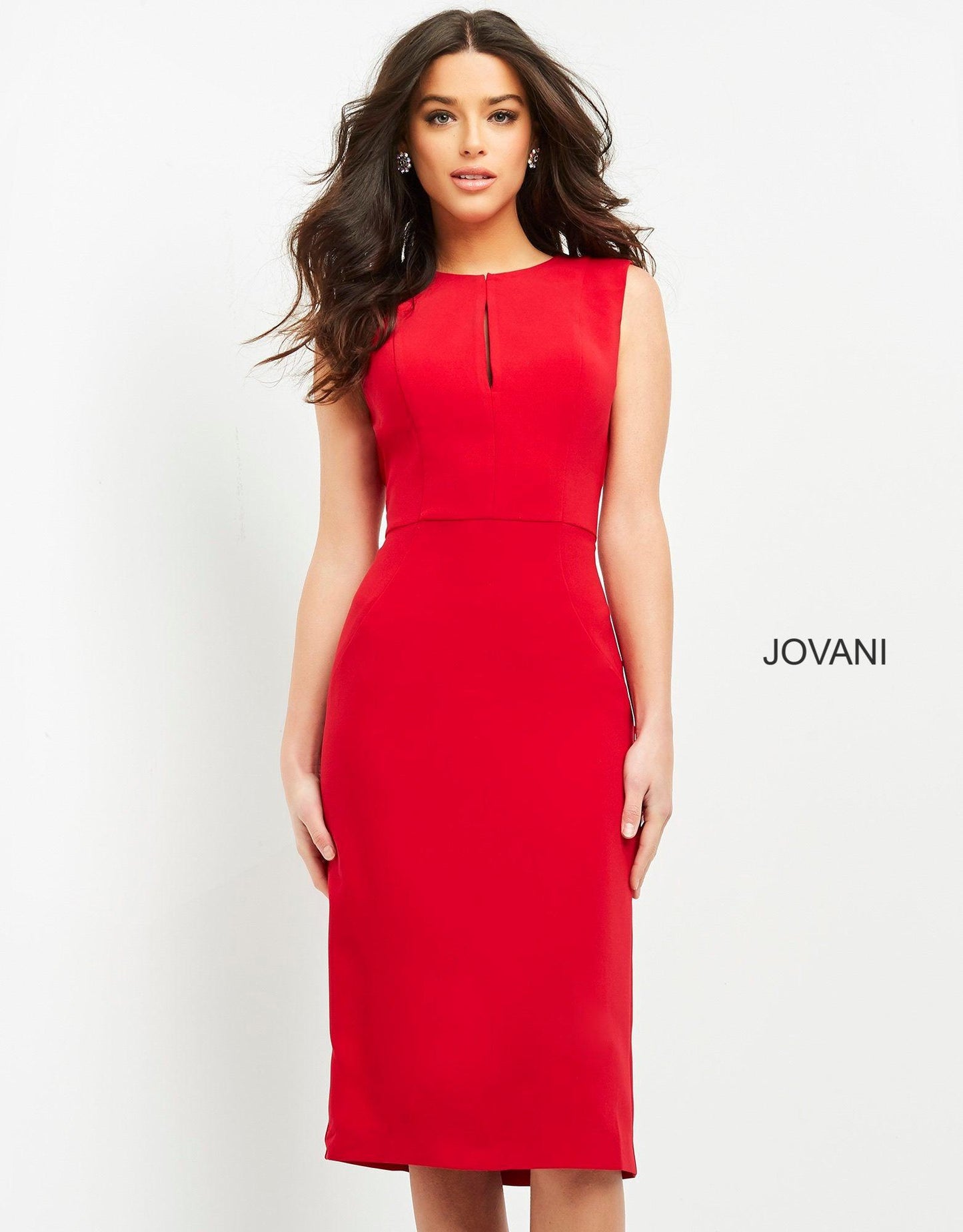 Jovani Short Sleeveless Cocktail Dress 03567 - The Dress Outlet