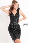 Jovani Short Sleeveless Fitted Cocktail Dress 04760 - The Dress Outlet