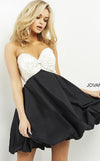 Jovani Short Strapless Beaded Bubble Dress 05350 - The Dress Outlet