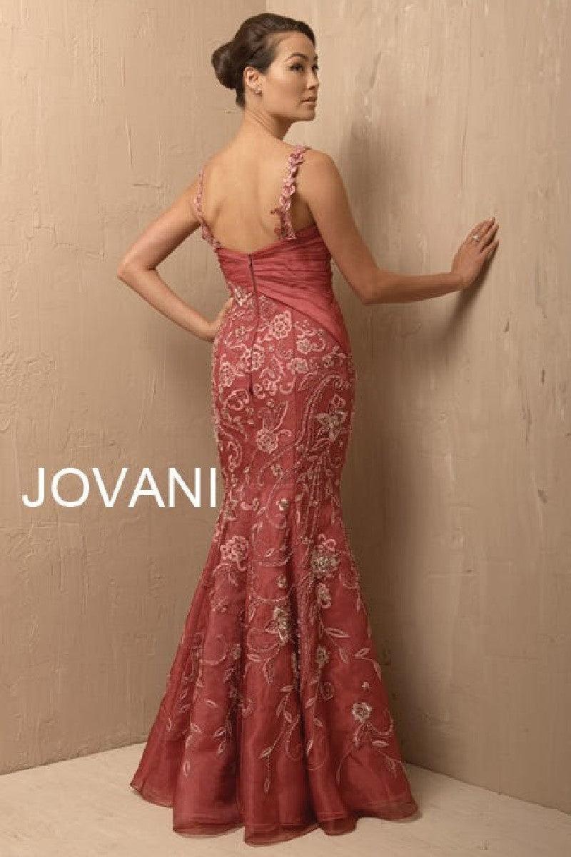 Jovani Sleeveless Floral Long Prom Dress Sale - The Dress Outlet