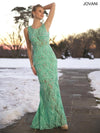 Jovani Sleeveless Lace Long Evening Dress 93434 - The Dress Outlet