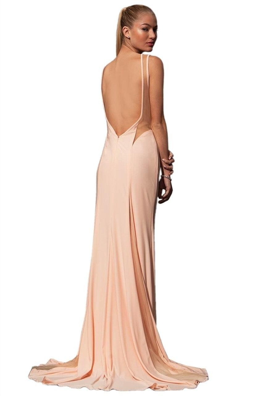 Jovani Sleeveless Long Fitted Prom Gown 762 - The Dress Outlet