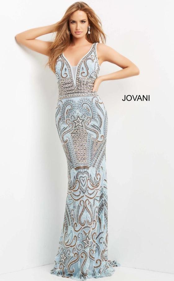 Jovani Sleeveless Fitted Long Prom Gown 08678 - The Dress Outlet