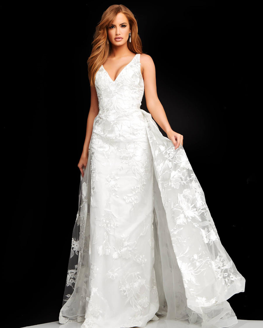 Jovani Sleeveless Long Wedding Gown 00810 - The Dress Outlet