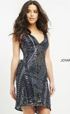 Jovani Sleeveless Short Fitted Dress 05070 - The Dress Outlet