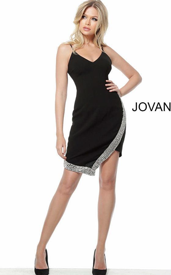 Jovani Spaghetti Strap Homecoming Dress 68988 - The Dress Outlet