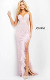 Jovani Spaghetti Strap Long Prom Gown 06558 - The Dress Outlet