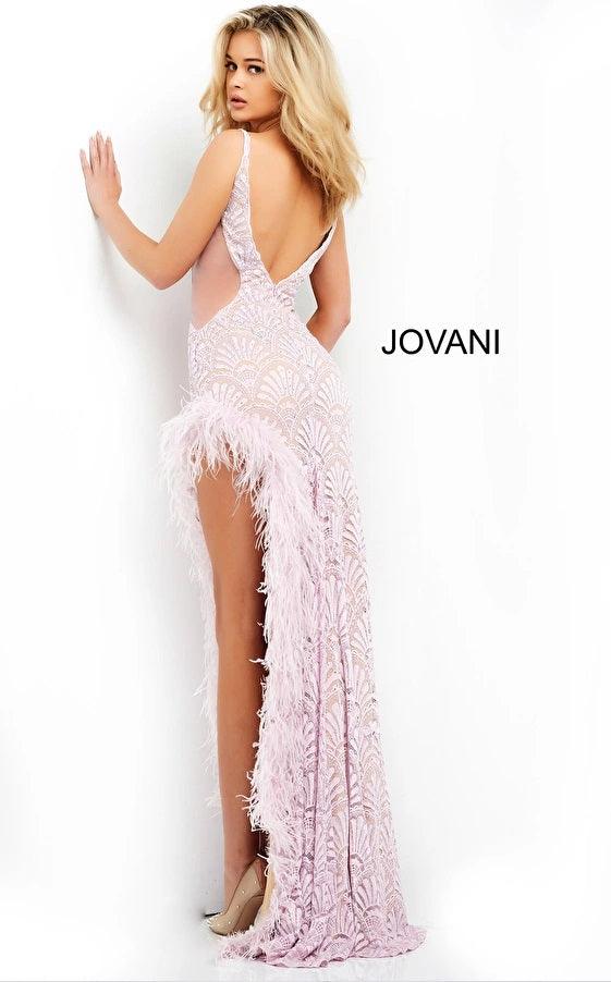 Jovani Spaghetti Strap Long Prom Gown 06558 - The Dress Outlet