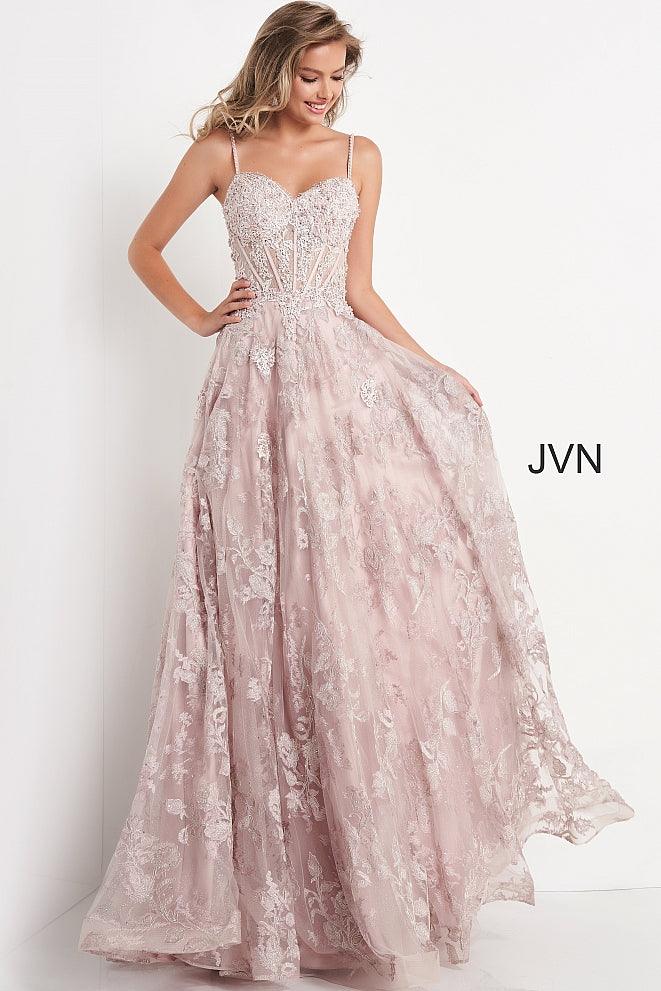 Jovani Spaghetti Sweetheart Neckline Long Prom Dress 06474 - The Dress Outlet