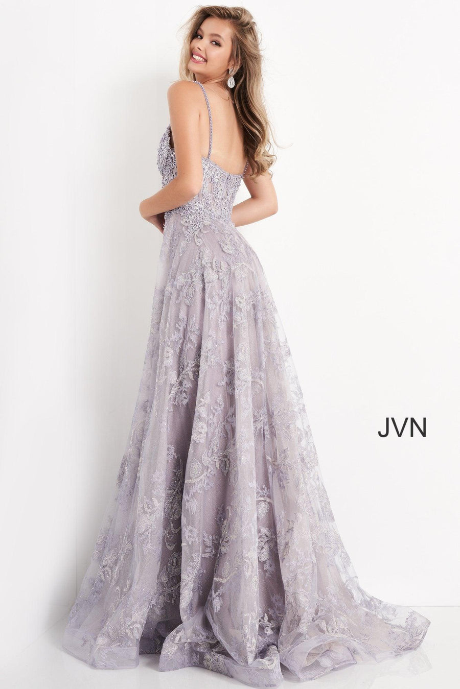 Jovani Spaghetti Sweetheart Neckline Long Prom Dress 06474 - The Dress Outlet