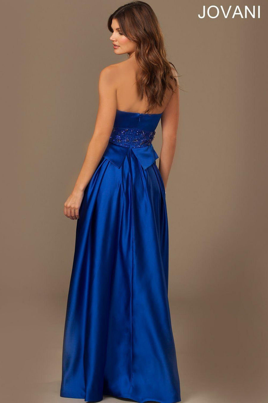 Jovani Strapless A-line Long Prom Dress 20106 - The Dress Outlet