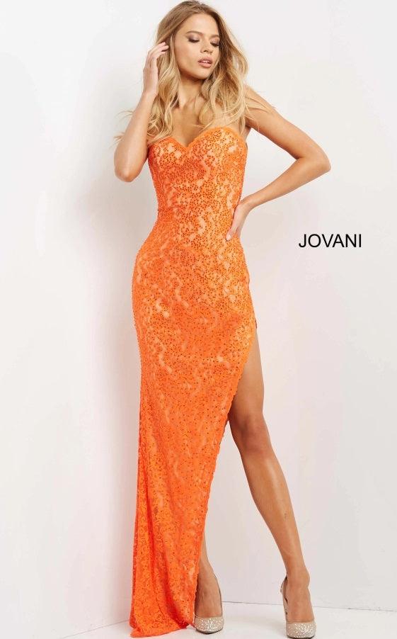 Jovani Strapless Fitted Long Prom Gown 08533 - The Dress Outlet