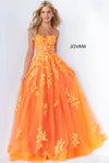 Prom Dresses Strapless Long Formal Gown Orange