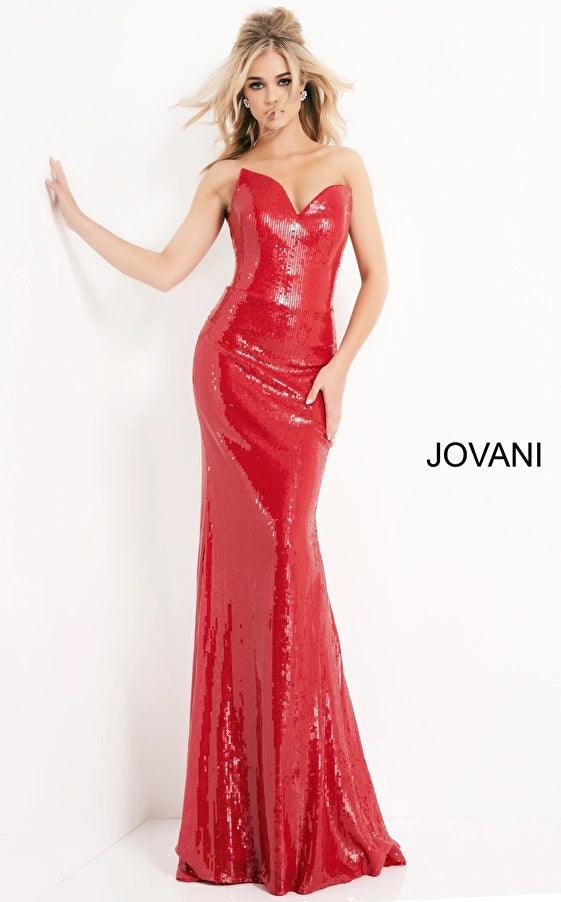 Jovani Strapless Long Formal Prom Gown 03523 - The Dress Outlet