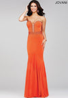 Jovani Strapless Long Formal Prom Gown 33058 - The Dress Outlet