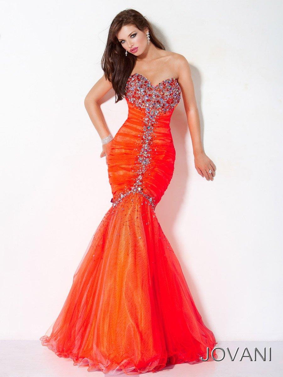 Jovani Strapless Long Mermaid Dress 171174 - The Dress Outlet