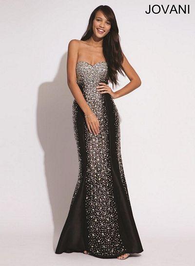 Jovani Strapless Long Mermaid Gown  91151 - The Dress Outlet