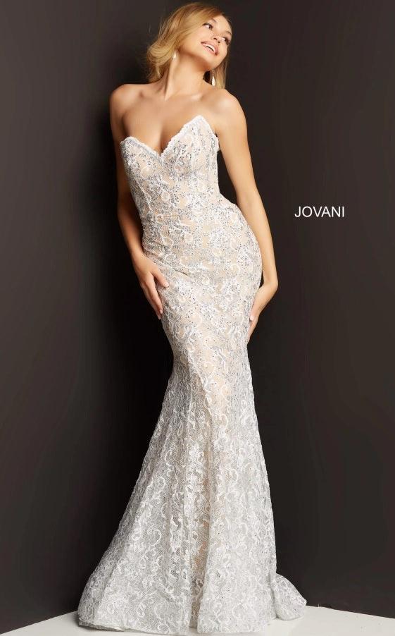 Jovani Strapless Long Mermaid Prom Gown 08215 - The Dress Outlet